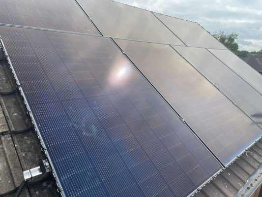 On-Roof Solar and Battery Installation